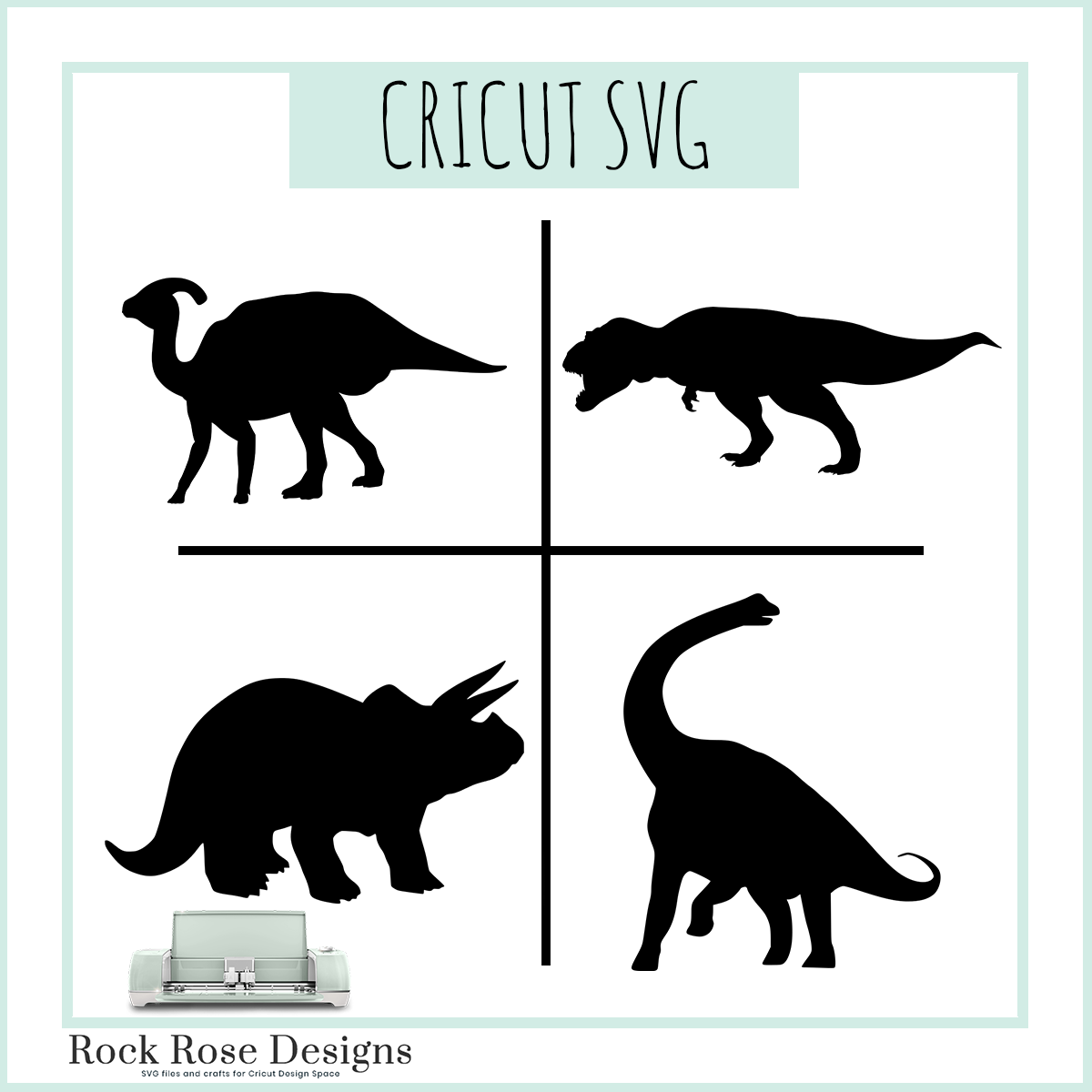 Download Dinosaur Bundle - SVG CUT FILE Rock Rose Designs - Rock ...