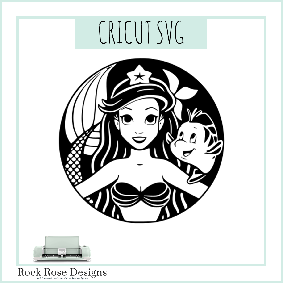 Download Little Mermaid S Coffee Logo Svg Cut File Rock Rose Designs Rock Rose Designs